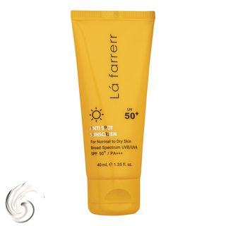 کرم ضدآفتاب و ضدلک بی‌رنگ لافارر مدل SPF50، مناسب پوست‌های خشک و معمولی، حجم 40 میلی‌لیتر