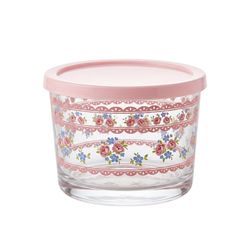 ظرف نگهدارنده با بدنه شیشه ای مدل Roses PK