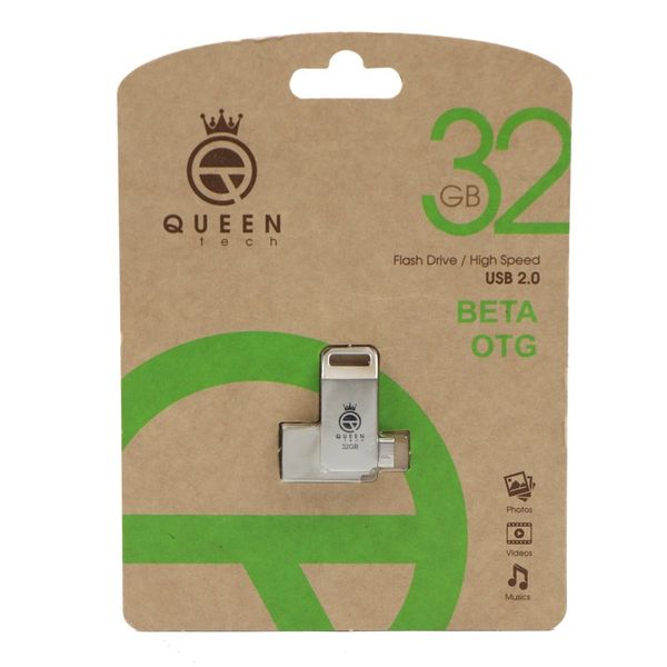 فلش 32 گیگ کوئین تک QUEEN TECH Beta OTG