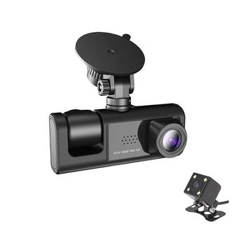 دوربین ثبت وقایع خودرو مدل -Wifi سه لنز با قابلیت دوربین دنده عقب