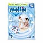 پوشک کودک مولفیکس مدل Ultra Firsat paketi سایز 5 بسته 78 عددی