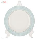 سرویس 102 پارچه چینی زرین ایران سری ایتالیا اف مدل سپید صدف درجه یک