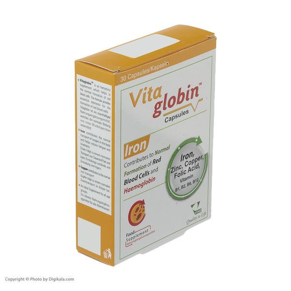 کپسول ویتاگلوبین ویتان بسته 30 عددی