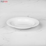 بشقاب خورش خوری چینی زرین ایران مدل هتلی 49 کد 20 درجه عالی بسته 6 عددی