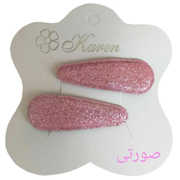 گیره مو دخترانه کد 2Leh بسته 2 عددی