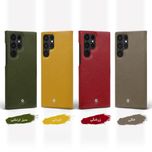 کاور اگرت مدل Floater چرمی مناسب برای گوشی موبایل سامسونگ Galaxy S22 Ultra