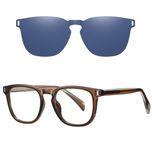    فریم عینک طبی مدل CG7202C648-P137 Polarized Double Switch به همراه کاور آفتابی