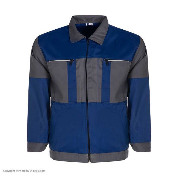 لباس کار طوسی آبی