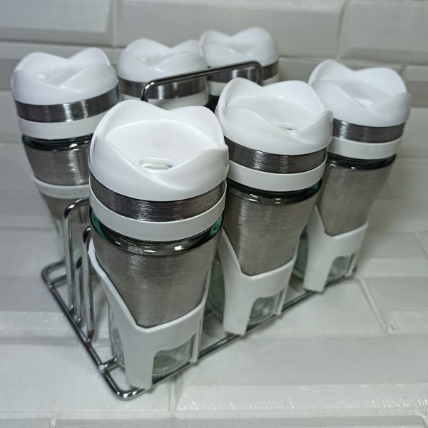 ست جا ادویه 6 پارچه کاپریس مدل فلورا کد 02