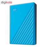 هارد اکسترنال وسترن دیجیتال مدل My Passport ظرفیت پنج ترابایت دارای رابط USB Type-A 3.2