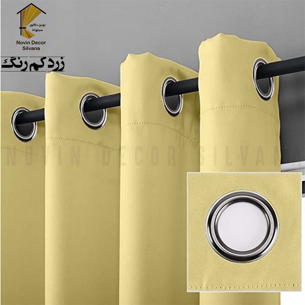 پرده نوین دکور سیلوانا مدل کتان کد 180 1 سایز 180 × 140 سانتی متر