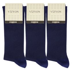 جوراب ساق بلند مردانه ویزیون کد VMT111.Z1 بسته 3 عددی