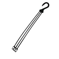 آویز گلدان مدل پلاستیکی کد50cm بسته 25 عددی