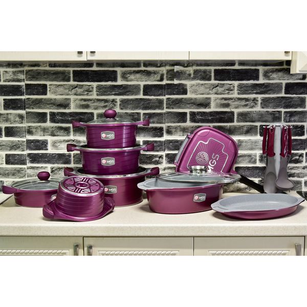 سرویس پخت و پز 25 پارچه ام جی اس کره ای B کد 800077