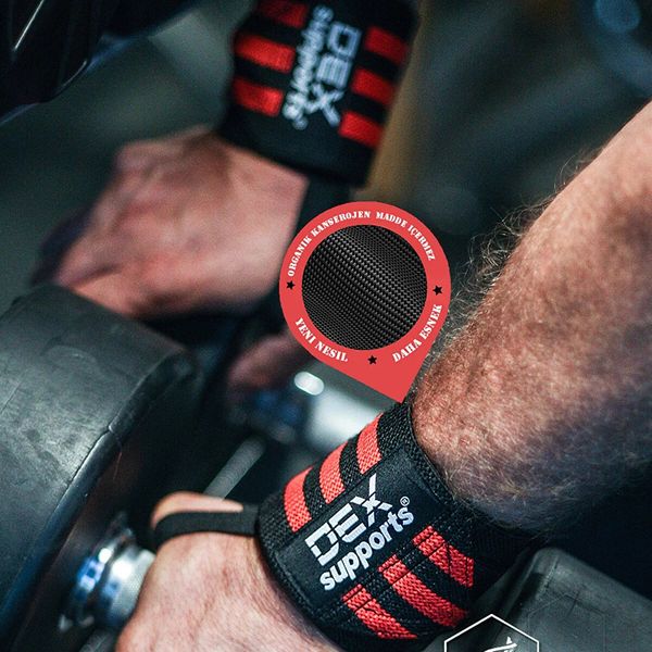 مچ بند بدنسازی مدل Wrist Wraps بسته دو عددی