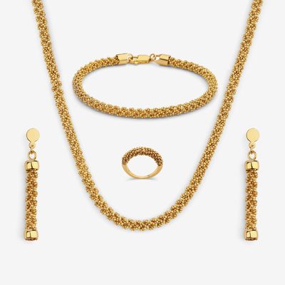 سرویس طلا 18 عیار زنانه مایا ماهک مدل MS0777