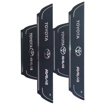 برچسب پارکابی خودرو امیران اسپرت طرح چرم کد 2025102 مناسب برای تویوتا رافو 4 مجموعه 4 عددی