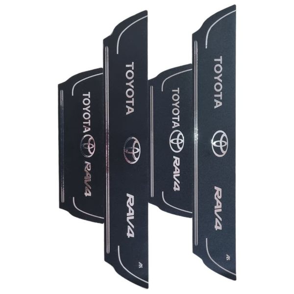 برچسب پارکابی خودرو امیران اسپرت طرح چرم کد 2025102 مناسب برای تویوتا رافو 4 مجموعه 4 عددی