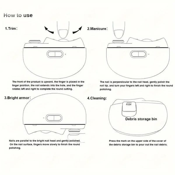 ناخن گیر برقی مدل JustEvo