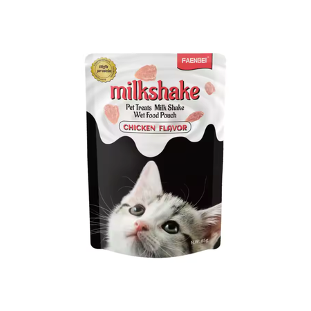پوچ میلک شیک بچه گربه‌ی فنبی با طعم مرغ  /FAENBEI cat pouch Milkshake chicken flavor