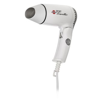 سشوار مسافرتی 1100 وات پارس خزر مدل HD-861P، موتور DC، وزن 340 گرم، المنت فلز، دارای سری متمرکز‌کننده با ویژگی صاف‌کنندگی