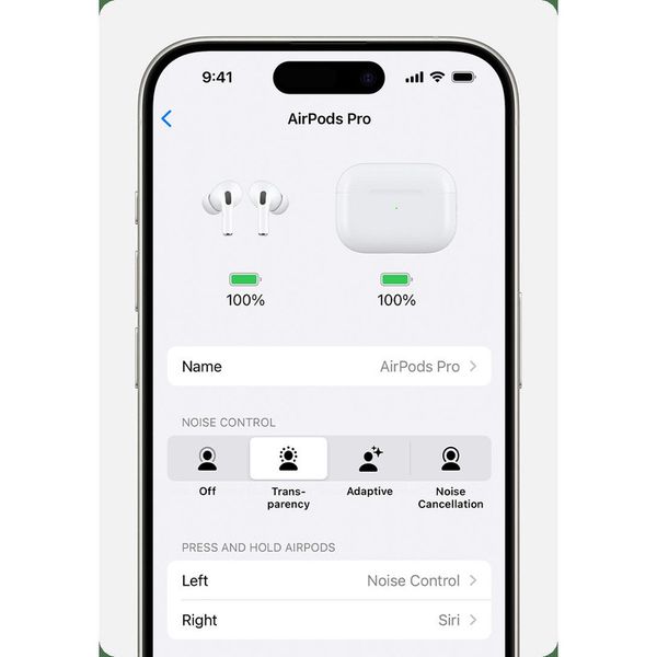 هدفون بلوتوثی اپل مدل AirPods 4 (نسخه دارای نویز کنسلینگ)