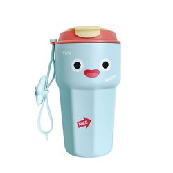 ماگ سفری مدل Happy بند عروسکی گنجایش 0.45