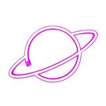 چراغ نئونی دیواری طرح سیاره*783