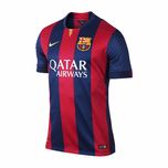 تی شرت آستین کوتاه ورزشی مردانه مدل بارسلونا Home 2015