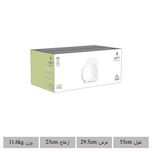 سرویس غذاخوری 27 پارچه چینی زرین ایران سری کواترو مدل مونت کارلو پلاتینی درجه عالی