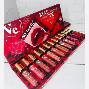 پک رژلب مایع 3Q BEAUTY رنگبندی 12 تایی
