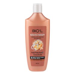 شامپو تقویت کننده مو بیول مدل COCOA BUTTER مناسب برای موهای کراتین شده حجم 400 میلی لیتر