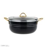 سرویس پخت و پز 14 پارچه هلنا طرح چدن مدل لانه زنبوری