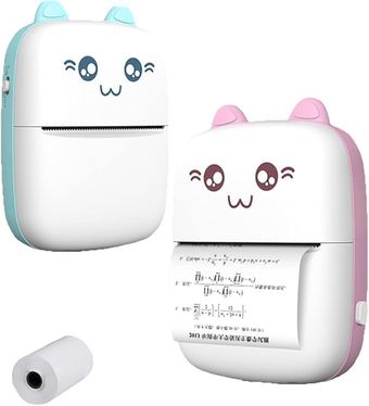 پرینتر حرارتی بی مدل Mini Printer طرح گربه
