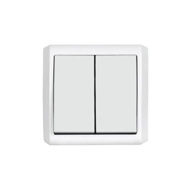 کلید دو پل روکار ایران الکتریک مدل IRR