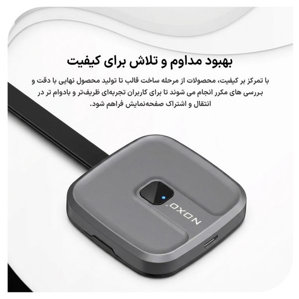 دانگل انتقال تصویر بیسیم نوکسو مدل DG‑N1 مناسب برای انواع تلویزیون و مانیتور دارای درگاه HDMI