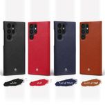 کاور اگرت مدل Floater چرمی مناسب برای گوشی موبایل سامسونگ Galaxy S22 Ultra