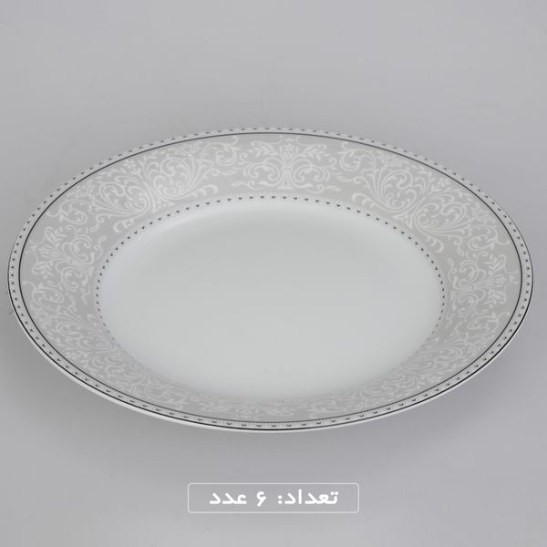 سرویس چینی 35 پارچه غذاخوری چینی زرین ایران طرح شهرزاد مدل ورونا درجه عالی