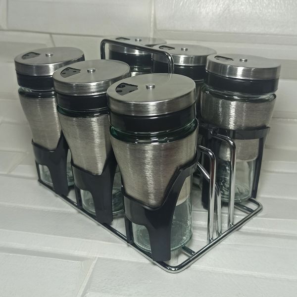 ست جای ادویه 7 پارچه کاپریس مدل پارادایس کد GSB6