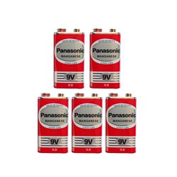 باتری کتابی پاناسونیک مدل Manganese کد 9V بسته پنج عددی