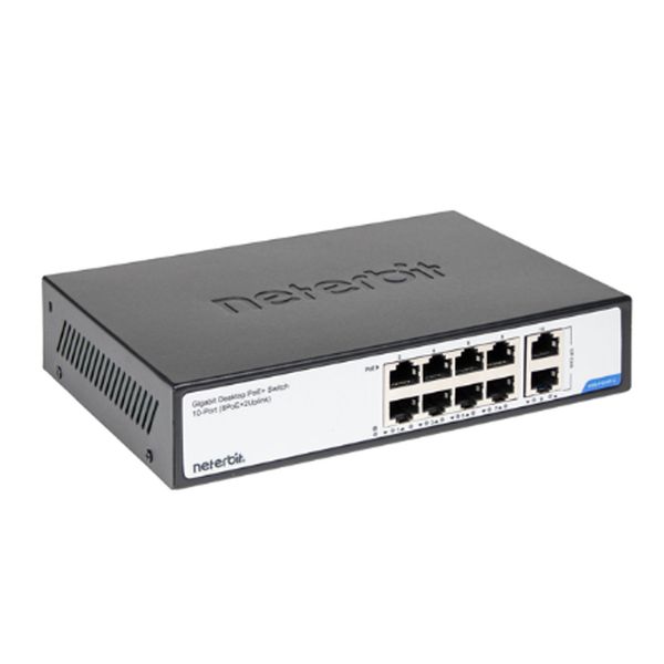 سوییچ 10 پورت نتربیت مدل NGS-F1010P-C (گارانتی 36 ماهه آونگ)