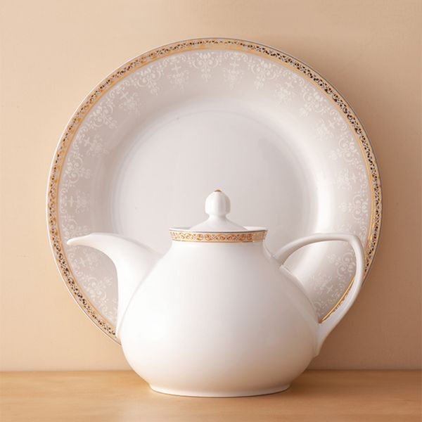 سرویس غذاخوری 108 پارچه چینی زرین ایران سری شهرزاد مدل رومینا درجه یک