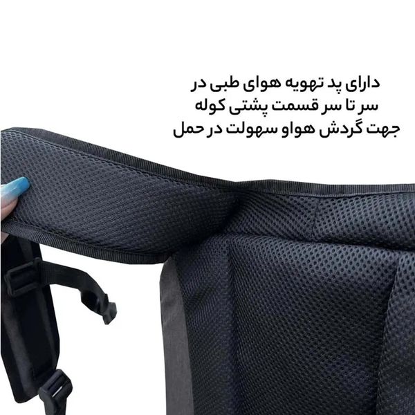 کوله پشتی لپ تاپ مدل MDSS-CH7043 مناسب برای لپ تاپهای تا 16 اینچ