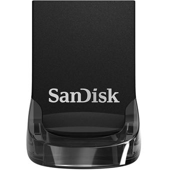 فلش مموری 64GB سن دیسک Ultra Fit با رابط USB 3.1، سرعت خواندن تا 130MB/s، اندازه بسیار کوچک و گیره اتصال بند آویز