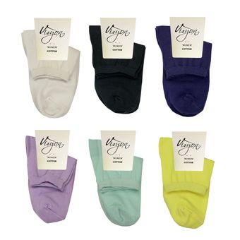 جوراب زنانه مدل ترک ویزیون کد VFS202.6Z1 بسته 6 عددی