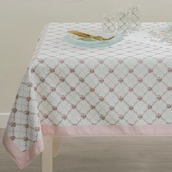 رومیزی انگلیش هوم مدل Rosalinda-Pembe سایز 200x150 سانتی‌متر