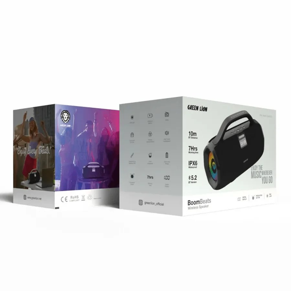 اسپیکر بلوتوثی قابل حمل گرین لاین مدل Boom Beats