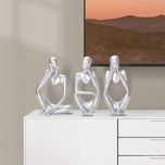 مجسمه سنگی مدل تندیس تفکر بسته 3 عددی