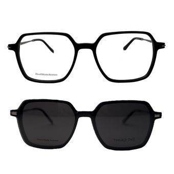 فریم عینک طبی مربعی ترد آی مدل 9345B به همراه کاور آفتابی