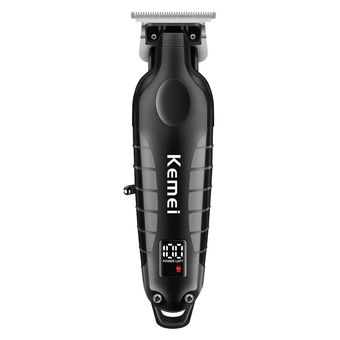 ماشین اصلاح موی سر و صورت کیمی مدل KM-2293 با تیغه کربن استیل خودتیز شونده، موتور 6000 دور در دقیقه، طراحی ارگونومیک، شانه قابل